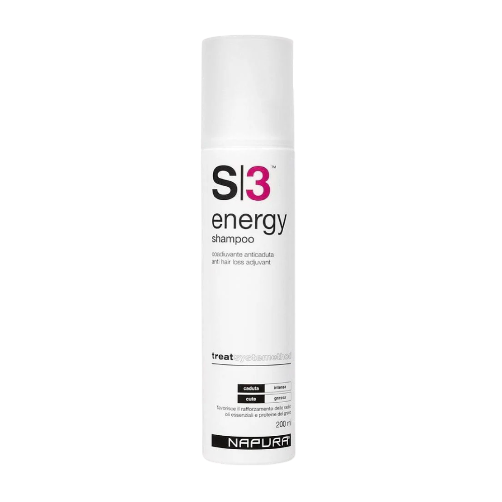 NAPURA S3 Energy Shampoo 200ml - Шампунь проти випадіння для жирної шкіри голови NAPURA S3 Energy Shampoo 200ml - Шампунь проти випадіння для жирної шкіри голови